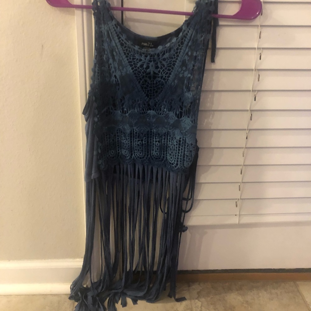 Boho fringe swimsuit cover